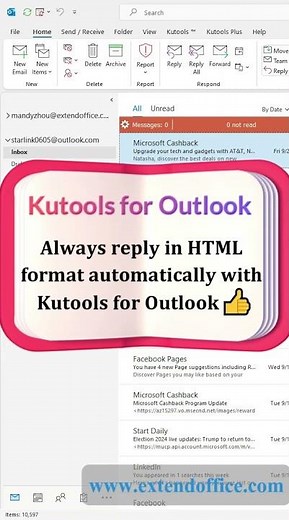 Automatically Reply in HTML Format in Outlook