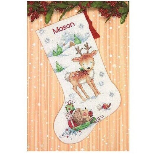 Finished Cross Stitch Christmas Stocking Personalization Christmas Gift is Made to Order by Natalieartembroidery. - Etsy