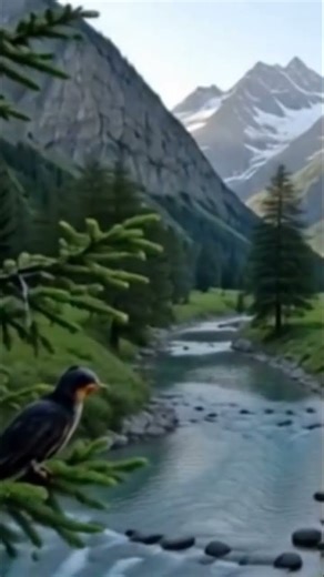 Sounds of nature, cuckoo singing, relaxing music.