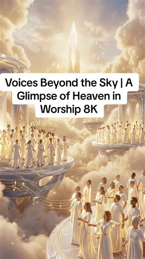 Voices Beyond the Sky | A Glimpse of Heaven in Worship 8K Step into a moment where noise fades and worship takes over. This visual journey imagines heaven alive with light, unity, and voices rising in perfect praise. Every frame carries calm, hope, and that gentle reminder that God’s presence is bigger than our worries. Let this scene lift your spirit, reset your mind, and draw your heart closer to peace. Whether you’re praying, resting, or just seeking quiet strength, allow the atmosphere to sp