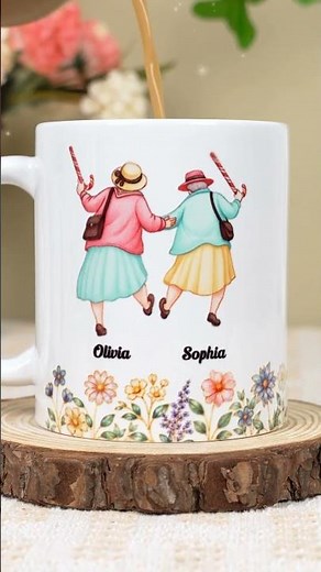 Cry A Little Less And Smile More - Personalized Custom Coffee Mug for Bestie Meaningful Gift