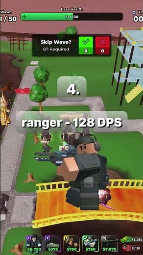 Top 5 DPS Towers in TDS