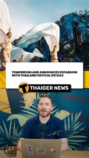 Tomorrowland announces Thailand festival edition World-famous electronic music festival Tomorrowland has officially announced a Thailand edition, giving fans their first look at event plans, travel packages and ticketing details. While the full artist lineup and schedule have not yet been revealed, organisers promise the same immersive production style and world-class performances that the festival is known for globally. Thailand’s edition is expected to attract both local fans and international