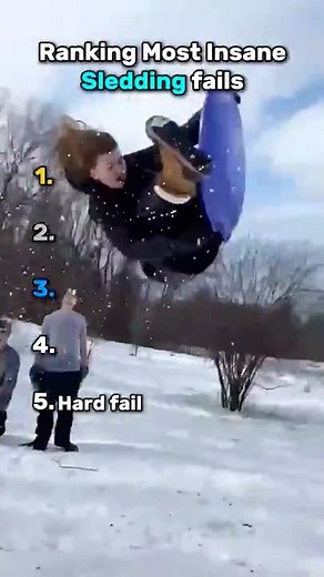 Ranking the Most Insane Sledding Fails ❄️🤣