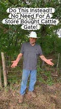DIY Barbed Wire Gate - save MONEY🤠 #ranching #homestead #diy