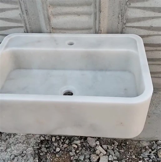 Carrara Marble Bathroom Sink | Modern Vanity, Wall Mount or Countertop - Etsy