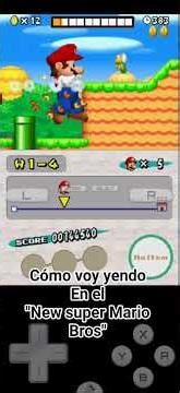 cómo voy yendo en el "new super Mario Bros"
