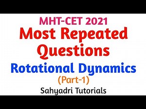 Most Repeated Questions in Rotational Dynamics | Part-1 | Sahyadri Tutorials