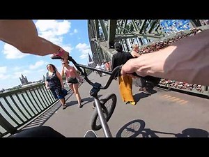 BMX Street Bike Riding in Cologne, Germany ( POV )