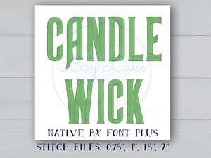 Candlewick Embroidery Font: Satin Stitch Native BX Font (digital Download) - Etsy