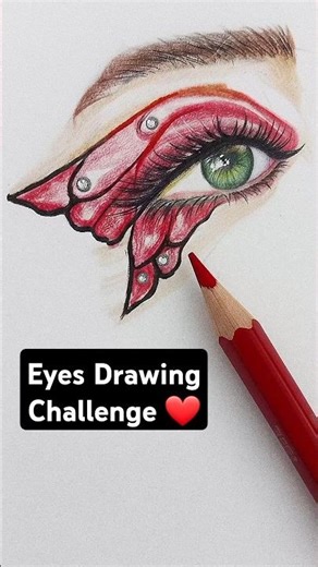 Fantasy Eyes Drawing Tutorial Day 10 ✨️ | How to Draw Eyes 👁️🌈