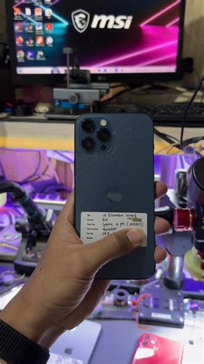 FLASHFONE on Instagram: "done  iPhone 12 promax replace backdoor premium ✅😍"