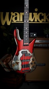 #CustomShopSunday 🔥🩸 This Custom Shop Streamer Stage I in Aged Red Chrome drips with style, power, and pure Warwick attitude — built to rule the stage and steal every spotlight. ⚡️🎸 🎯 Neck-through 3-piece Maple neck w/ Ebony fingerboard 💀 Skull inlays custom nameplate at the 24th fret 🎛️ EMG GZR PJ pickups EMG BTS HZ electronics ✨ Red front & side LEDs glowing W-logo on the headstock ⚙️ Brass Just-A-Nut III, 2-piece bridge & Hipshot Ultralights w/ D-Tuner 🩸 Swamp Ash body in Aged Red Chro