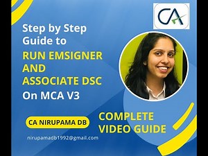Step by Step Guide to Run Emsigner and Associate DSC MCA | Associate DSC - Full Video Guide #mca v3