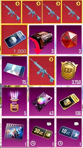 Finally got M416 glacier with 1000 Classic crate opening pubg mobile ❄️🫨☠️