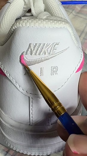 Custom Air Force 1 Pink and Pearls