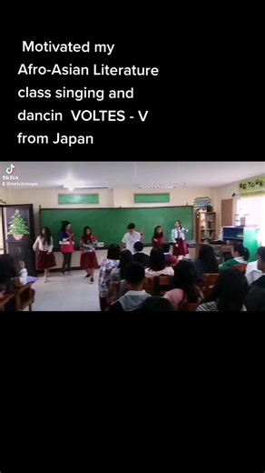#fyp-I'm a fan of VOLTES - V, integrated in my Afro-Asian Literature class - here dancin with my Grade 8 student wayback 2015 - Baguio City 🇵🇭