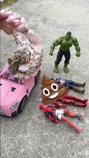 Barbie Drops Poop Bombs Everywhere💩P1 | The Explosive Ending! #funny #shorts #comedy