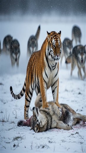 Tiger vs Wild Animals (Tiger, Grizzly, Wolverine, Wolf, Gaur, Crocodile)