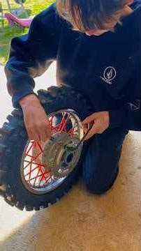 Learning how to replace the chain and sprockets on my bike! #mechanic #honda #crf #repair #kids