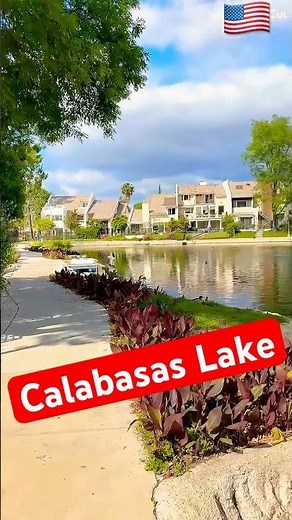 Inside Calabasas Lake 👀 Where Celebrities Live & Relax 🌴 #losangelesarea #stars #park