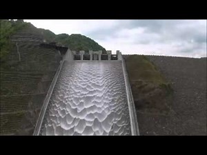 【点検放流】徳山ダム20150503（空撮）