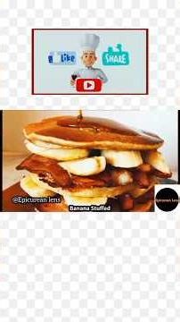 Banana pancakes recipe in one minute. How to cook.