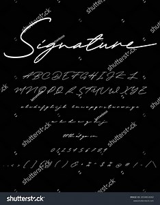 Best Alphabet Beautiful Signature Brush Handwritten Stock Vector (Royalty Free) 2034814262 | Shutterstock