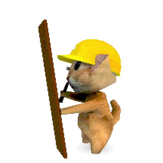 3D gif dubstep builder cat @Excision #cat #thunderdome #3danimation #fyp