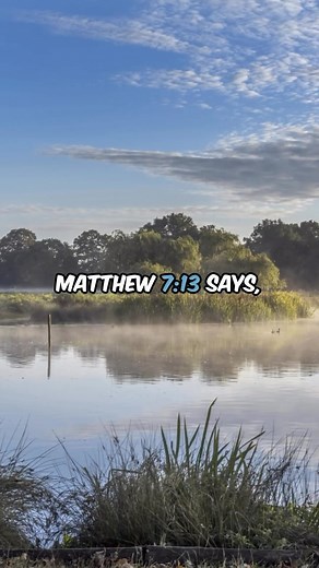 The Wisdom of Matthew 7:13 | New Day Faith | Facebook