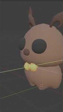 Modelling a creature in Blender #animation #blender #3dmodeling