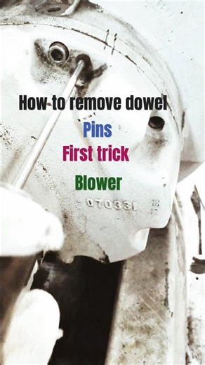 Dowel pins removal Idea first trick #shorts
