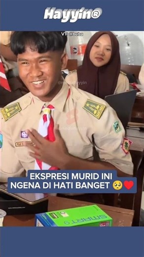 A touching moment: A student receives a surprise cell phone from his teacher and friends. #shorts