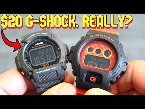 Casio W219H - $20 watch as good as a G-Shock? | W219H-8BV VS DW6900