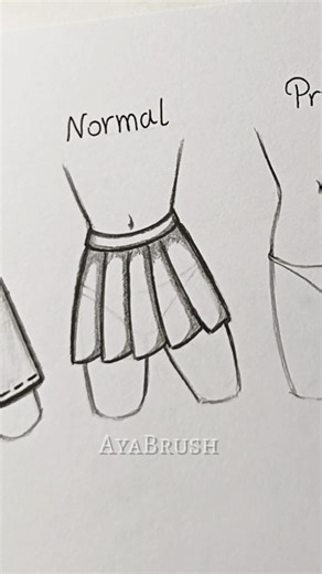How to draw Skirt Easy to Legend #drawing #art #howtodraw #sketch #tutorial #artist #shorts #fypシ゚