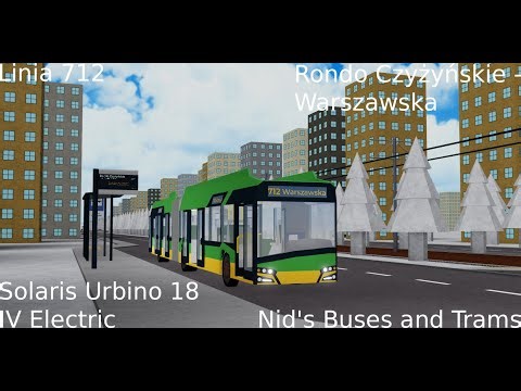 ROBLOX | NBT Solaris Urbino 18 IV Electric Linia 712 Rondo Czyżyńskie - Warszawska