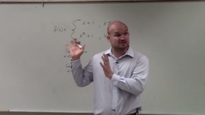 How to evaluate the limit of a piecewise function using left and right hand notati