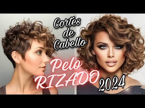 NUEVOS CORTES de MODA 2024 para PELO RIZADO y ONDULADO en Todos los Estilos y Edades| Corte Moderno