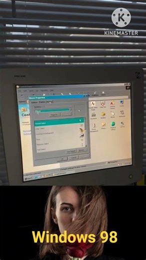 In windows 98, we used to extend the cursor, turn on pointer trails #pc #mouse #cursor #ytshorts