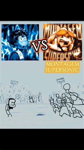 MONTAGEM SUPERSONIC VS LUA NA PRAÇA