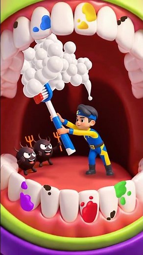 Sammy Helps You Brush Your Teeth! 🦷✨ #shorts