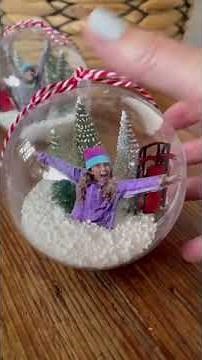 DIY Photo Snow Globe Ornaments