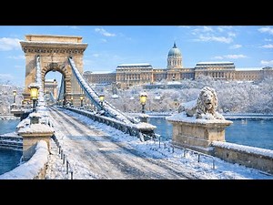 Budapest, Hungary 🇭🇺- Frozen Cold 4K Walking Tour