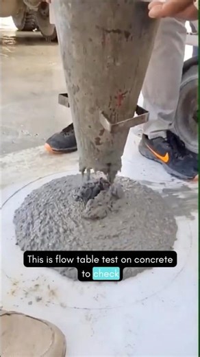 Flow Table Test on Concrete- Workability Test on Concrete #workability #testonconcrete
