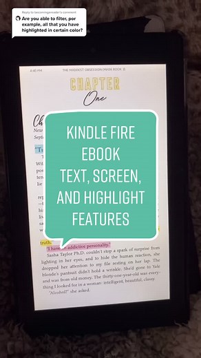 How to Use Kindle Fire: Text, Screen, and Highlight Features
