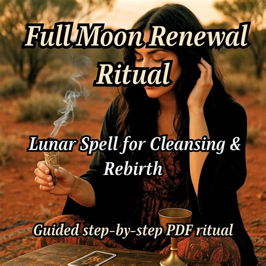 Full Moon Ritual: Release, Renewal & Rebirth Spell (PDF) - Etsy Australia