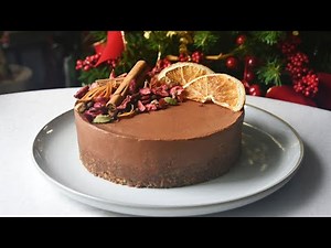 No Bake Vegan Orange Dark Chocolate Mousse Cake (Sugar & Gluten Free) | Delia.v Life