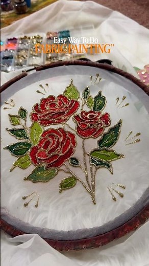 Easy and quick ways to do fabric painting as a beginner #fabricpainting #arthacks