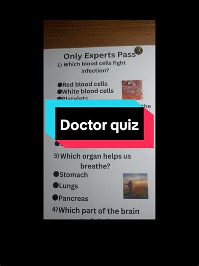 Doctor quiz - only expert pass #quiz #doctor #trivia #challenge #fyp