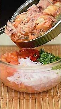 Easy sardine salad recipe #recipes #flavorfulcooking #veganrecipe